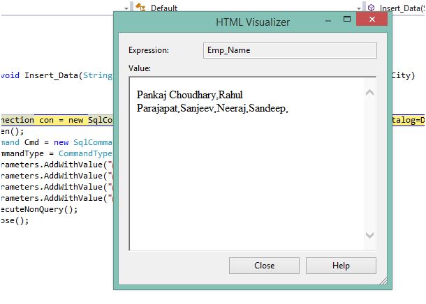retrieve the string t